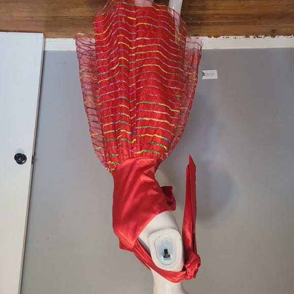 Queen of Heartz Satin and Tulle Pinup Party Dress, VGUC, Size 2X - Picture 2 of 10